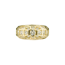 Load image into Gallery viewer, Yellow Gold Duomo Ring Pave
