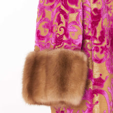 Load image into Gallery viewer, Tsarina Coat In Fuchsia Soprarizzo Antenore Velvet And Sable Fur
