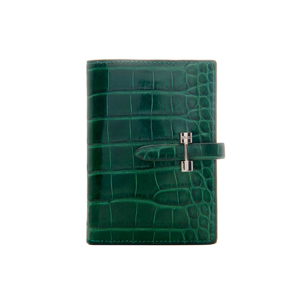 Load image into Gallery viewer, Emerald Crocodile Womens Wallet
