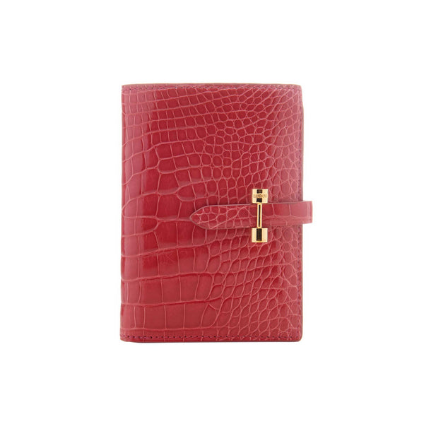 Load image into Gallery viewer, Fuchsia Crocodile Womens Wallet
