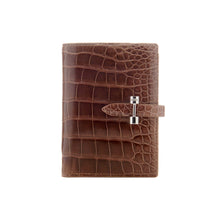 Load image into Gallery viewer, Brown Crocodile Womens Wallet
